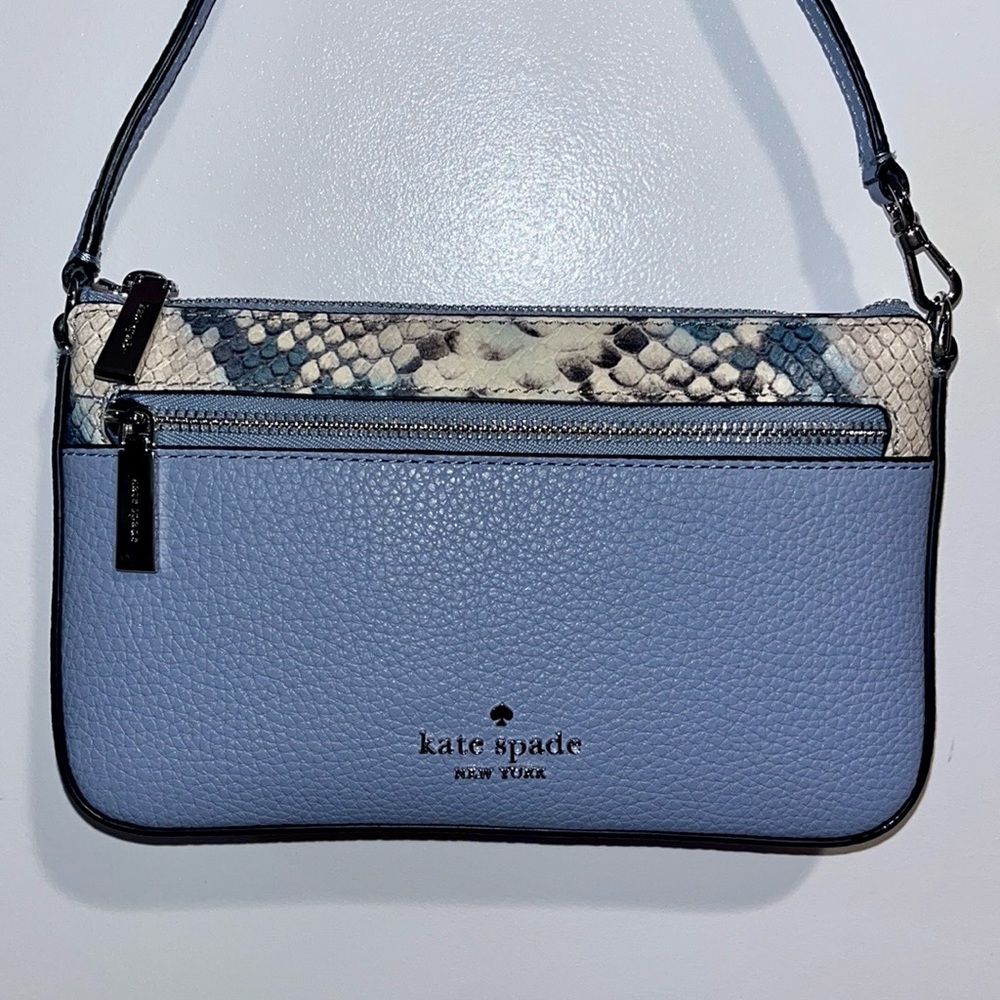 NWT! kate spade Leila Snake Embossed Convertible Wristlet - Picture 6 of 9
